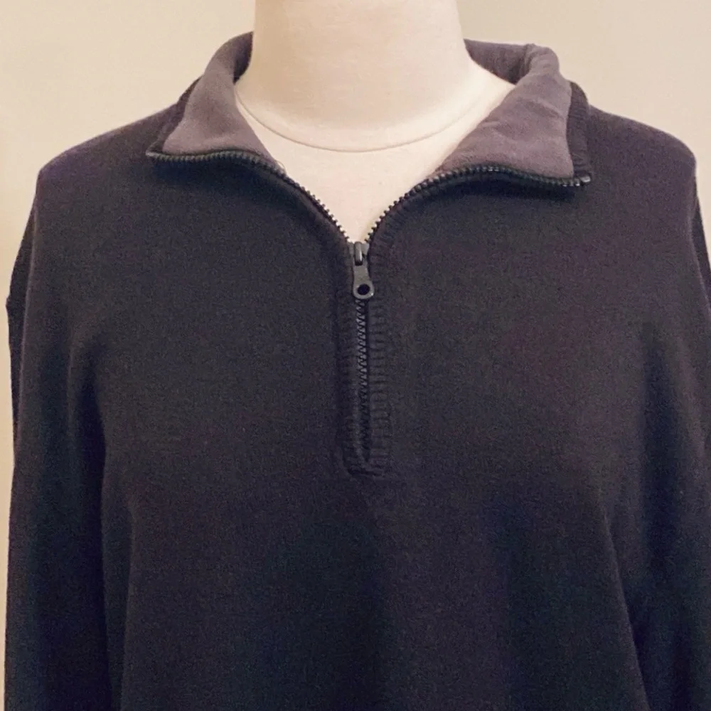 The North Face Men’s Black SZ L Gorpcore Cabin Wear Wool Blend Fleece Sweater